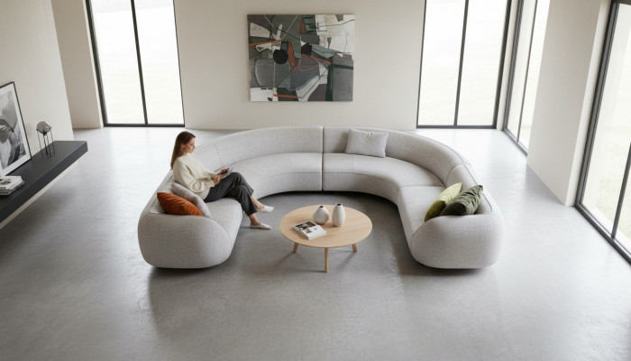 Luksusowa kanapa Narożnikowa w kształcie litery U Sofa do salonu Tapicerowana sofa o nowoczesnym designie Meble