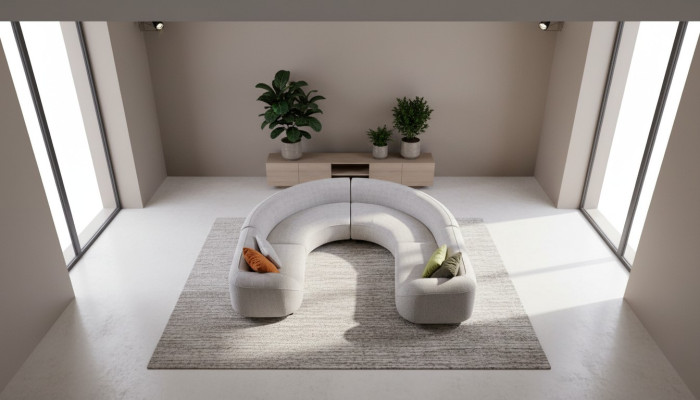 Graunes Narożnikowa kanapa Kształt U Nowoczesna tapicerowana kanapa do salonu, designerska sofa