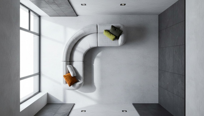 Sofa tekstylna Nowoczesna kanapa w kształcie litery L. Designerskie sofy do salonu