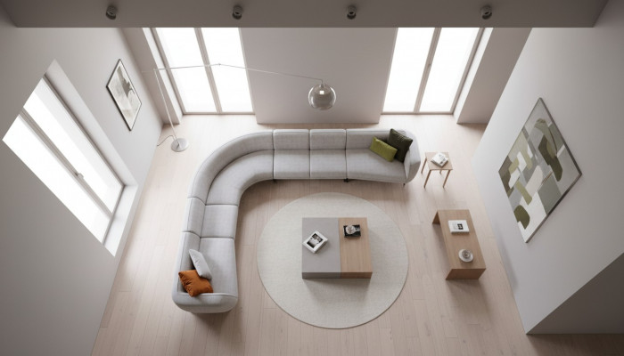Podkładka Meble Włókienniczy Sofa w kształcie litery L Narożnik do salonu Relaks Seat Group Couch