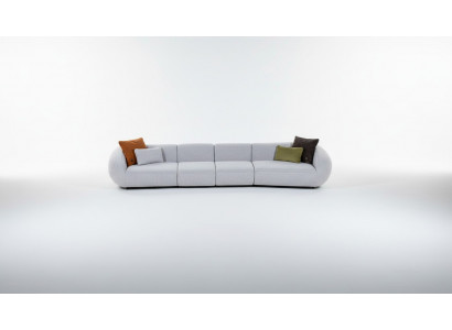 Sofa do salonu sześcioosobowa Meble tapicerowane luksusowy designerski materiał kanapy