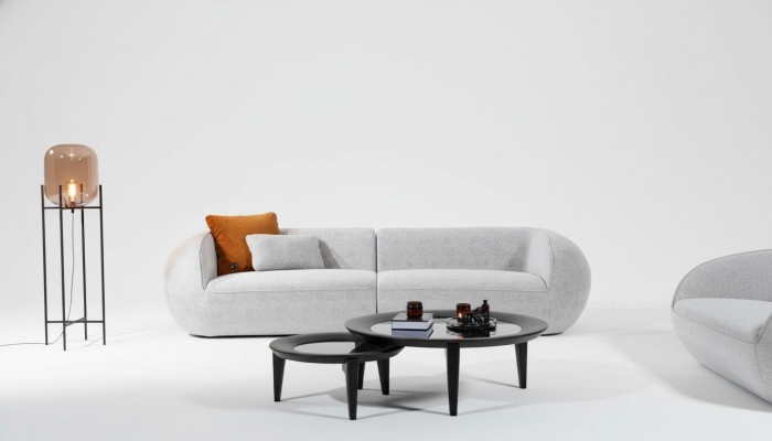 Sofa do salonu trzyosobowa nowoczesna luksusowa sofa Tapicerowane meble do siedzenia