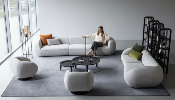 Zestaw wypoczynkowy Meble do salonu Pięcioosobowy, czteromiejscowy Fotel Zestaw Designerskie meble