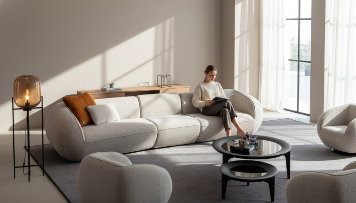 Zestaw mebli do salonu pięcioosobowy Fotel Meble tapicerowane sofa Meble Design 2-częściowy