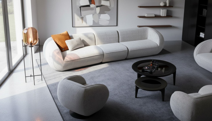 Zestaw mebli do salonu pięcioosobowy Fotel Meble tapicerowane sofa Meble Design 2-częściowy