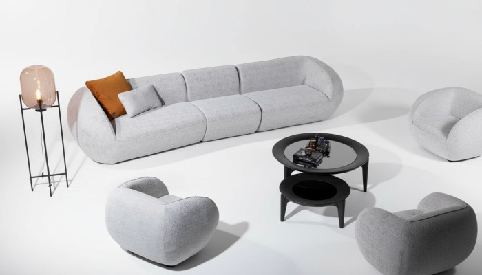 Zestaw mebli do salonu pięcioosobowy Fotel Meble tapicerowane sofa Meble Design 2-częściowy