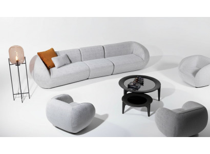Zestaw mebli do salonu pięcioosobowy Fotel Meble tapicerowane sofa Meble Design 2-częściowy