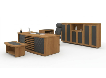 Designerski zestaw biurowy luksusowe Meble Drewno Meble Biurko Szafa 4 sztuki