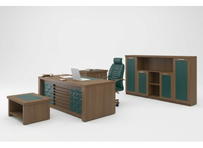 Brown Office Ustawić luksusowe meble biurowe Biurko Designerskie meble 4 sztuki