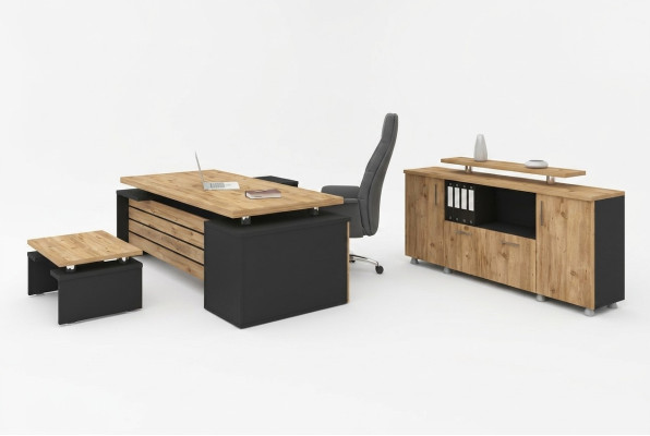 Designerskie meble biurowe luksusowy zestaw do nauki nowoczesny projektant 3 sztuki