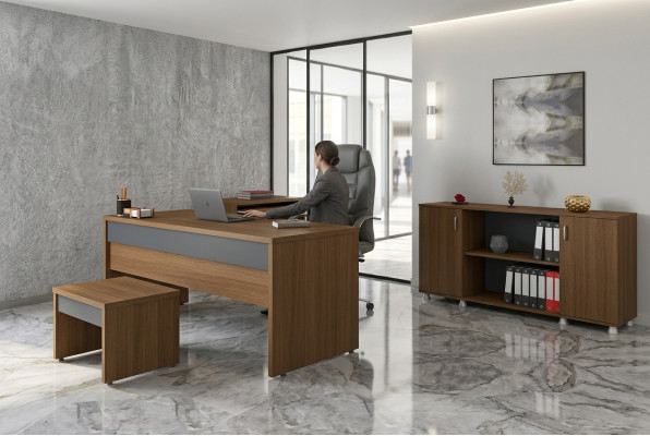 Tabela Office Gabinet Meble biurowe Biurka Szafki 3-częściowe