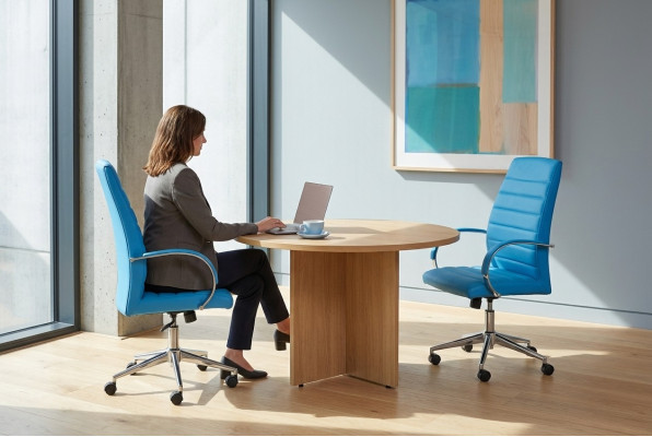 Okrągłe Biurko Gabinet Nowe meble biurowe Stół do pracy Designer