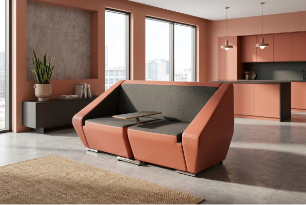 Meble biurowe dwuosobowa sofa tapicerowana kanapa stacja robocza kanapa do pracy sofy