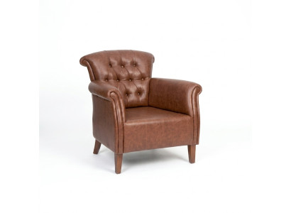 Designerski Fotel Brown Luxury Chesterfield Meble Luksusowe Biuro Szefa KuchniFotel