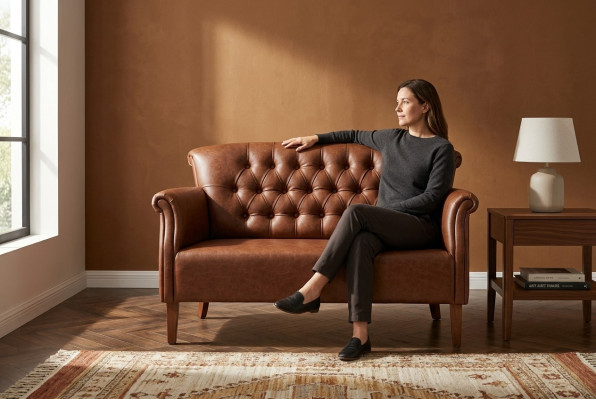 Dwumiejscowy gabinet Chesterfield miejsce do siedzenia Meble tapicerowane luksusowy design