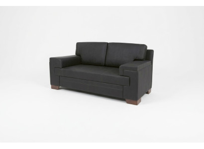 Sofa dwuosobowa Czarny meble tekstylne miejsce siedzące tapicerowane sofy biurowe