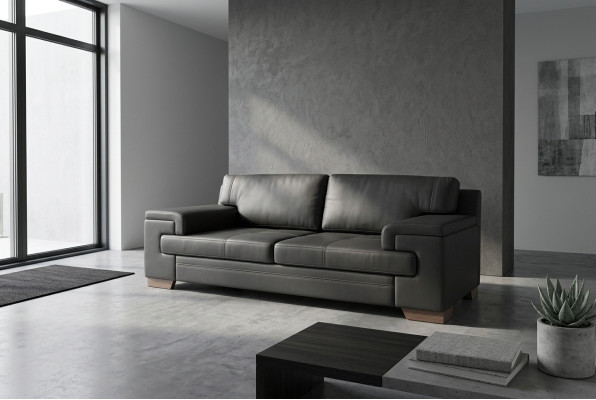 Luksusowa czarna sofa Meble biurowe Sofy tapicerowane Nowoczesne designerskie kanapy