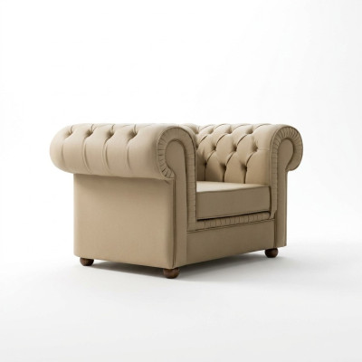 Chesterfield Fotel luksusowe meble biurowe jednomiejscowe tapicerowane Fotel Modern