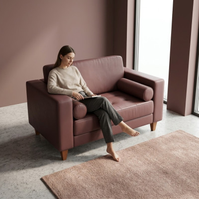 Fioletowy designerski zestaw mebli biurowych Fotel tapicerowany Fotel Office