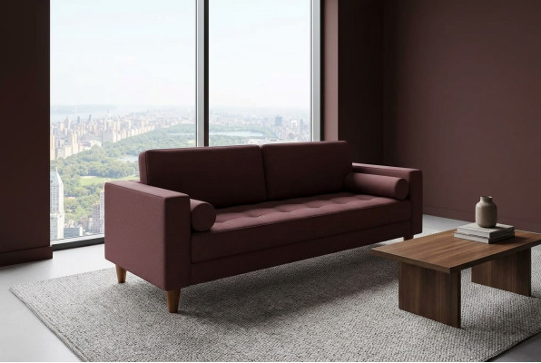 Nowoczesna trzyosobowa sofa, luksusowa kanapa do salonu i gabinetu