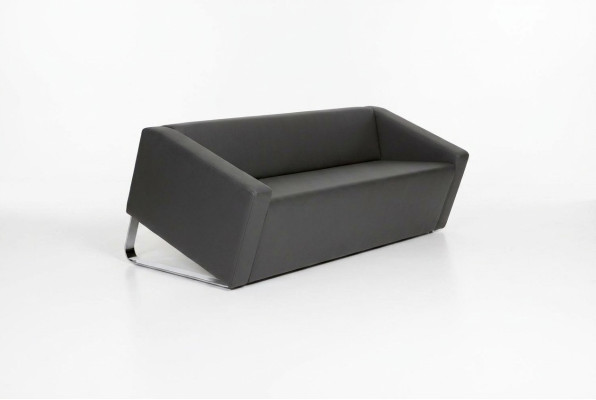 Stylowa sofa biurowa trzyosobowa kanapa tekstylna meble do salonu