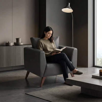 Czarny Fotel Design Podkładka Siedziba Gabinet Studiów Nowy