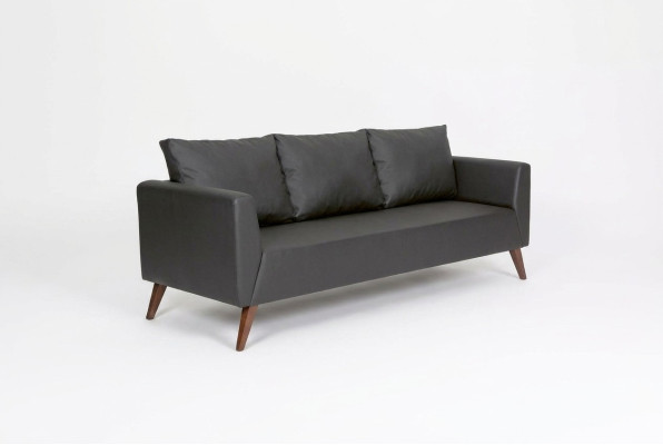 Designerska sofa Czarna kanapa Meble biurowe Luksusowe meble do nauki