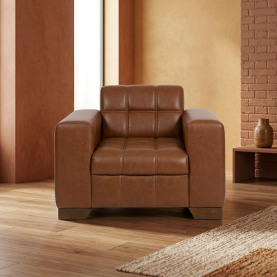 Braun Fotel Nowoczesny design Siedziba Gabinet Nowy Fotel Tapicerowany