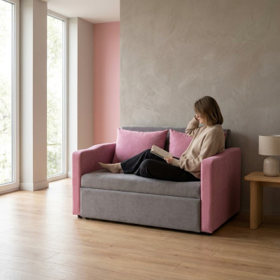 Nowoczesna sofa 2 miejsce do siedzenia gabinet gabinet włókienniczy dwumiejscowa