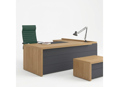 Designerskie Biurko Narożne Biurka Gabinetowe Meble do Gabinetu