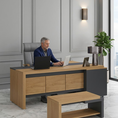 Biurko Narożne Meble Biurowe Stół Roboczy Boss Meble Office Nowy Tabela