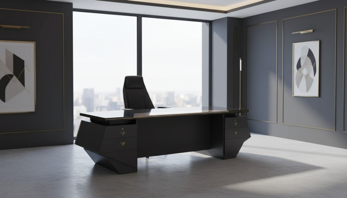 Luksusowe biurko gabinetowe Tabela xxl 260x100 Designerskie meble Nowoczesne stoły