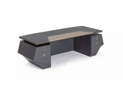 Luksusowe biurko gabinetowe Tabela xxl 260x100 Designerskie meble Nowoczesne stoły
