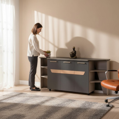 Nowoczesne szafki biurowe do gabinetów Luksusowe designerskie nowe meble Półka