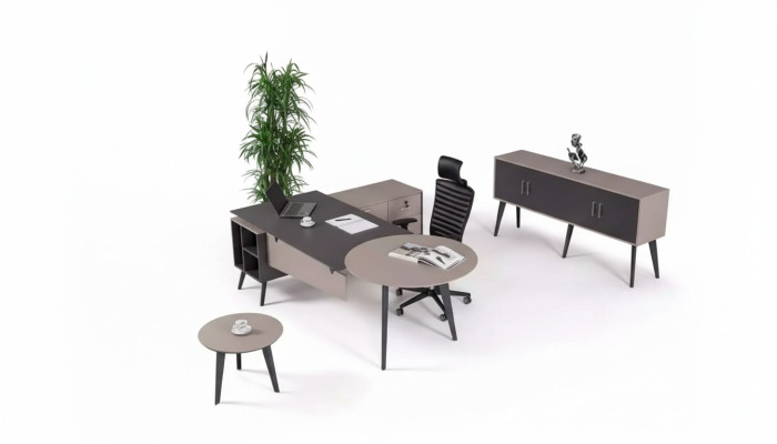 Nowoczesny zestaw biurowy Gabinet Kompletne designerskie meble Biurko