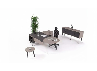 Nowoczesny zestaw biurowy Gabinet Kompletne designerskie meble Biurko