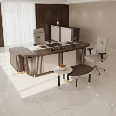 Nowoczesne meble do gabinetu meble biurowe designerskie meble biurowe 3 sztuki