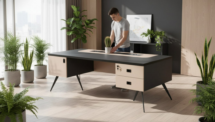 Biurko Gabinet Meble Szuflady Biurko Tabela Desks Meble