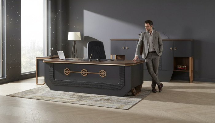 Biurko Executive luksusowe Biurko Kolekcja biurka 240x95cm