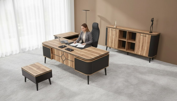 Szafka Gabinetowa Brązowa Gabinet Gabinet Meble Szafa Półka Designer