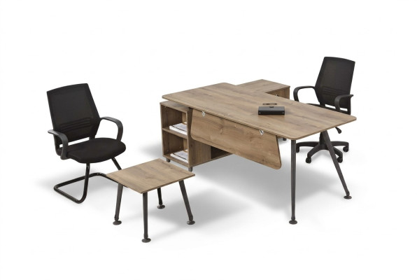 Kompletny zestaw mebli biurowych, biurka, stolik kawowy design