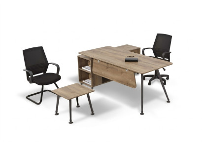 Kompletny zestaw mebli biurowych, biurka, stolik kawowy design