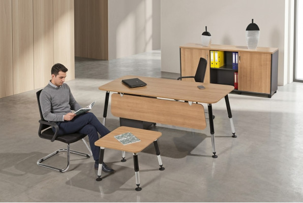 Office Ustaw luksusowe meble biurowe Biurko Szafka biurowa komplet 3 sztuki