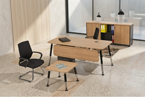 Office Ustaw luksusowe meble biurowe Biurko Szafka biurowa komplet 3 sztuki