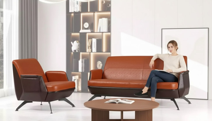 Zestaw wypoczynkowy dwumiejscowy Sofa Fotel do gabinetu luksusowego biura projektanta