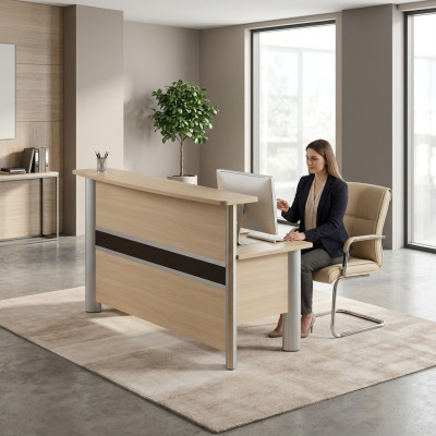 Gabinet recepcyjny Wnętrza biura Nowoczesne designerskie stoły recepcyjne
