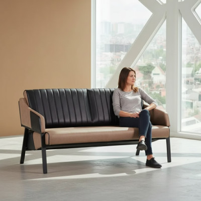 Meble biurowe Luksusowa Sofa 2 miejsce do siedzenia Nowoczesna Kanapa Gabinet Nowość