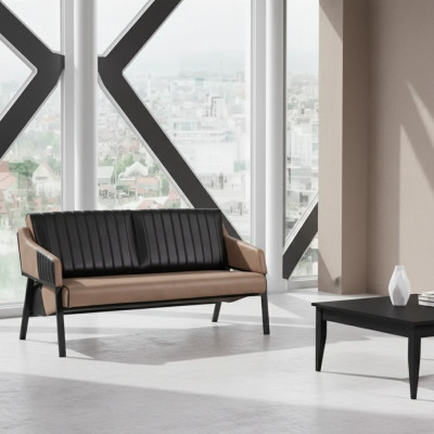 Meble biurowe Luksusowa Sofa 2 miejsce do siedzenia Nowoczesna Kanapa Gabinet Nowość