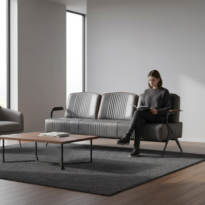 Sofa rozkładana trzyosobowa gabinet meble biurowe sofa tapicerowana 3 miejsce do siedzenia