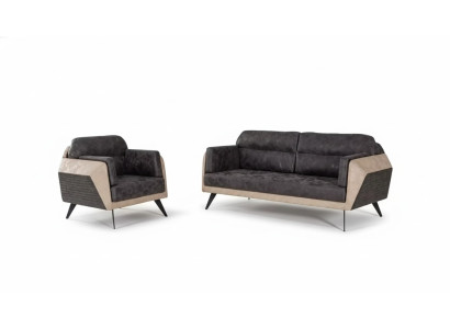 Nowoczesny Zestaw sofowy trzyosobowa kanapa Fotel Meble z tkaniny nowy design 3+1
